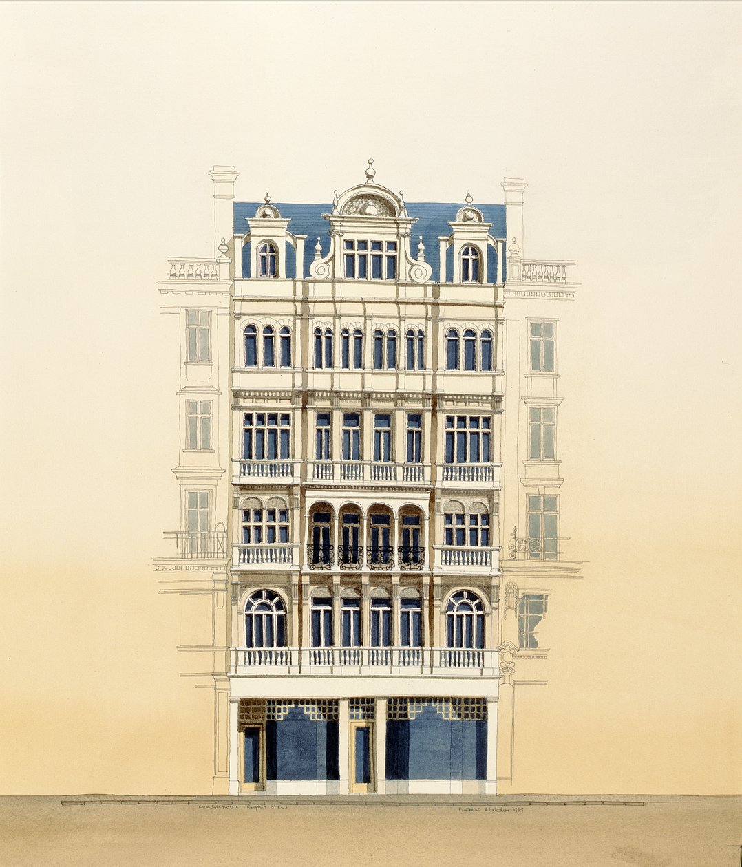 Huis in Londen door Andras Kaldor