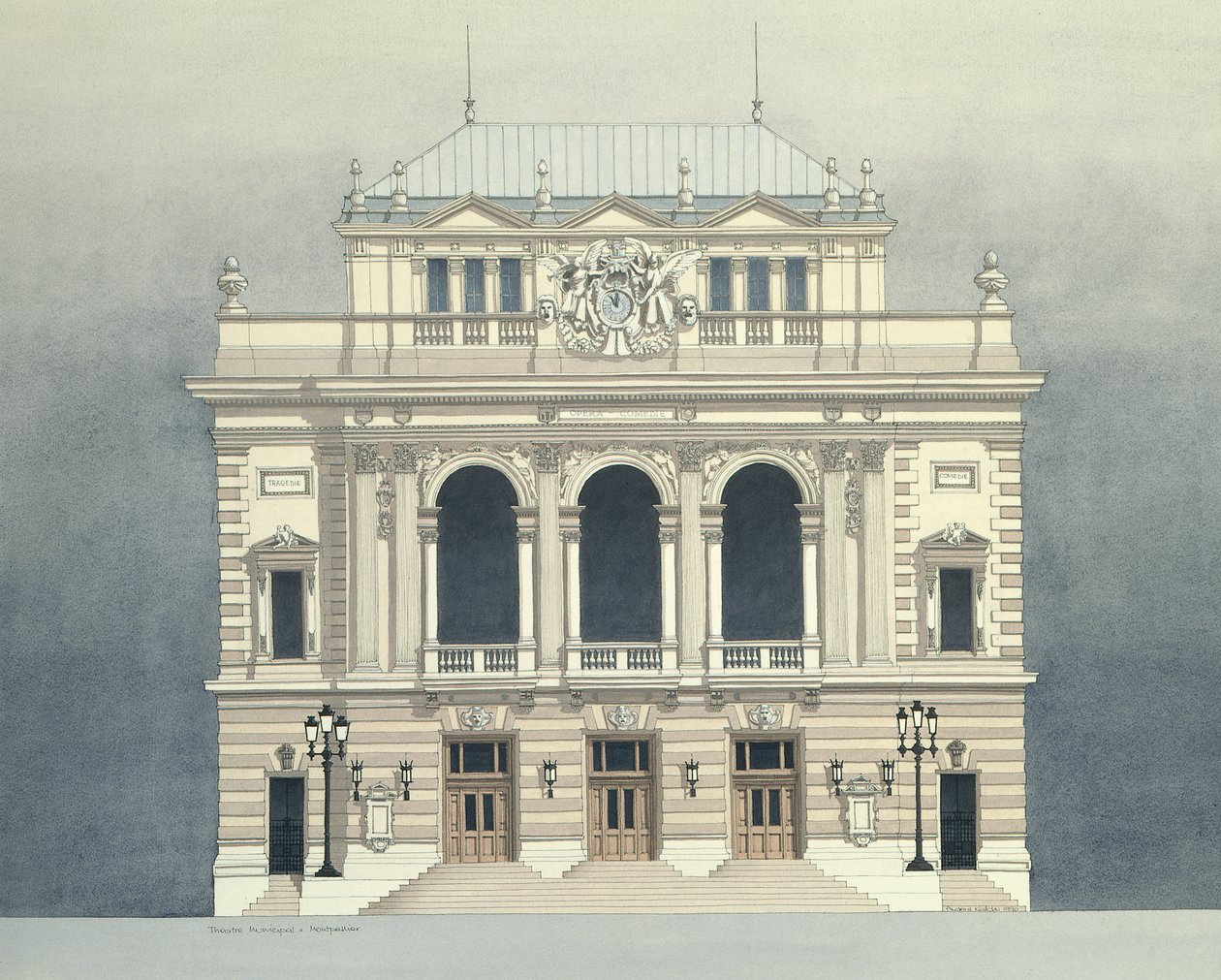 Opera Montpellier, Frankrijk door Andras Kaldor