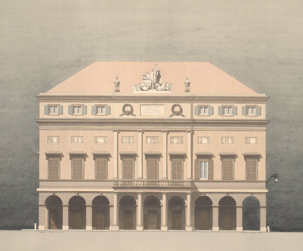 Stadstheater, Modena, Italië door Andras Kaldor