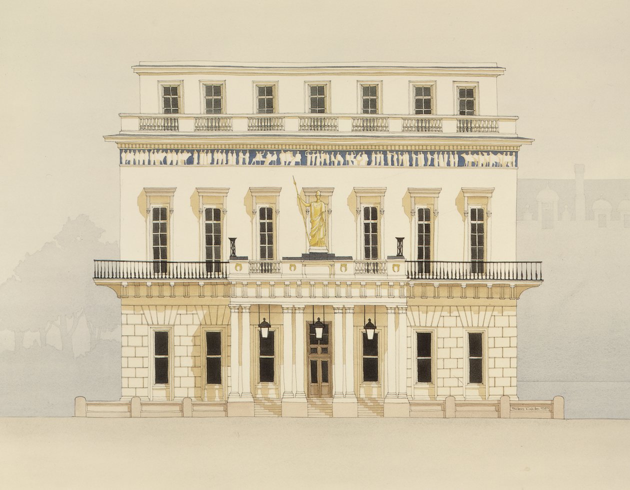 Het Athenaeum, Waterlo Place door Andras Kaldor