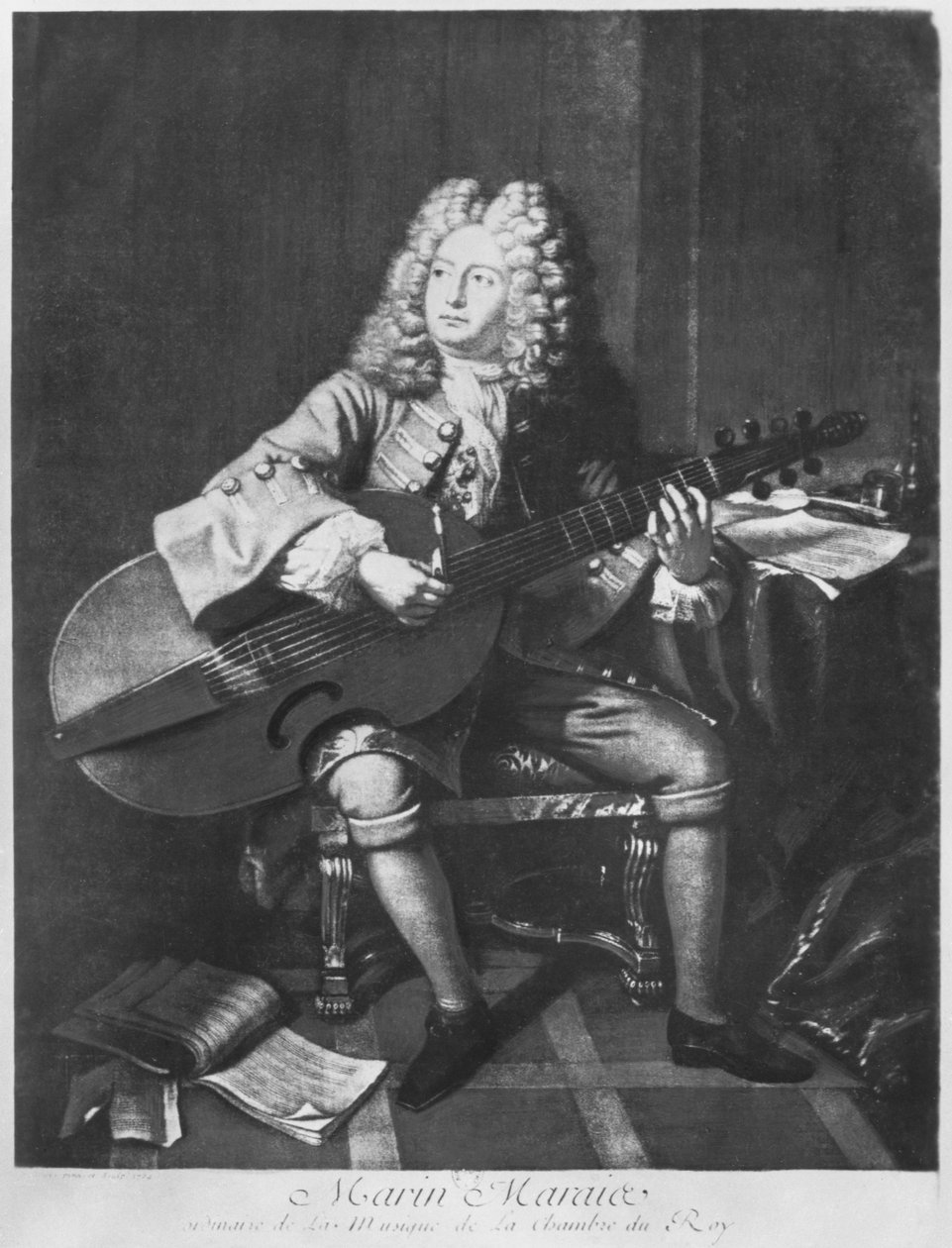Marin Marais, 1704 door Andre Bouys