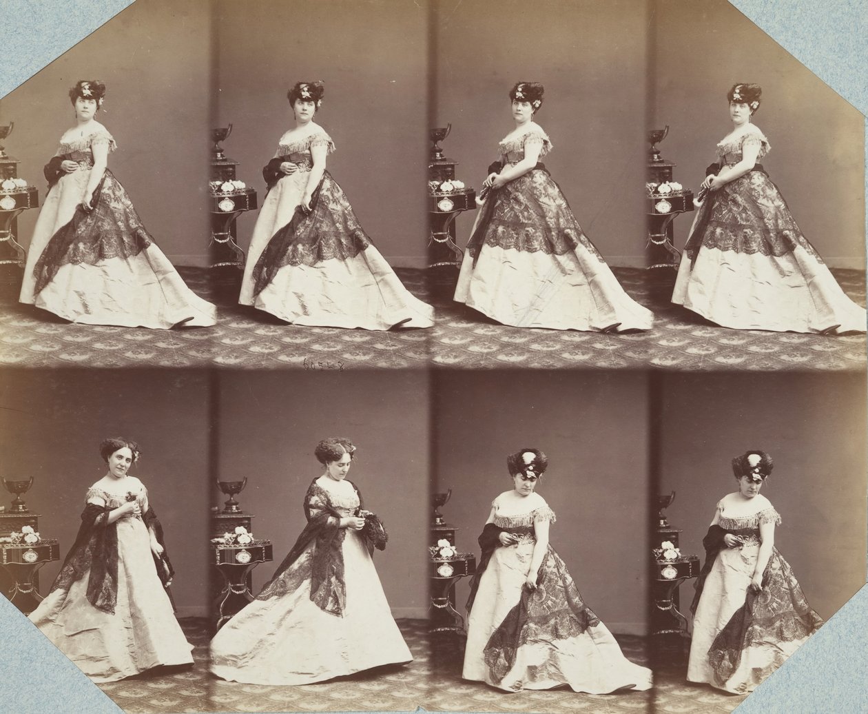 Demi-Monde I 56, 1858-68 door Andre Adolphe Eugene Disderi