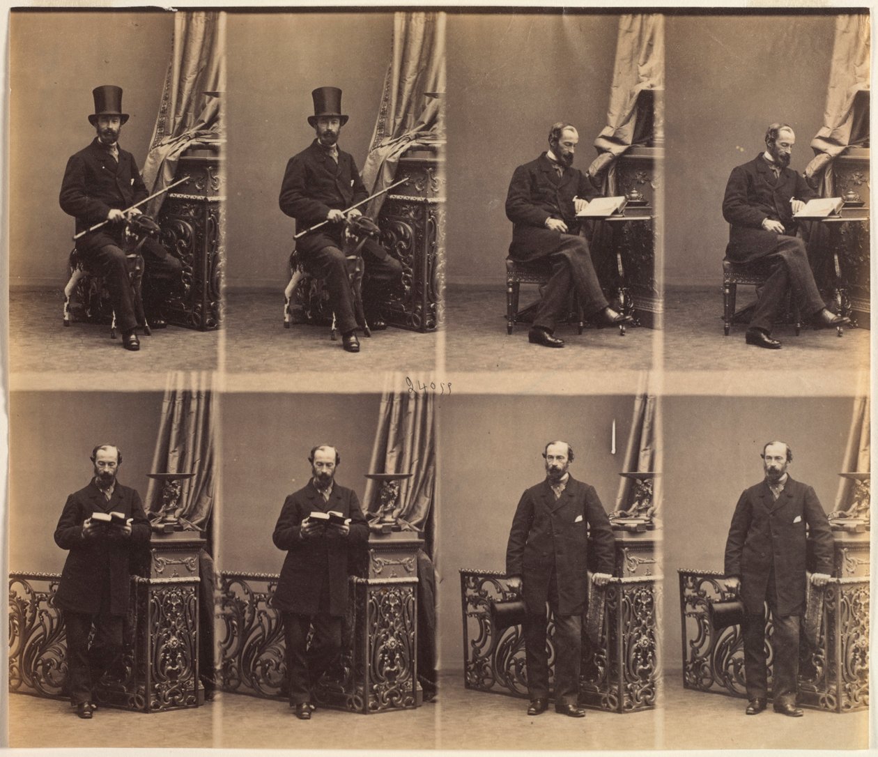 Monsieur Merlen, 1861 door Andre Adolphe Eugene Disderi