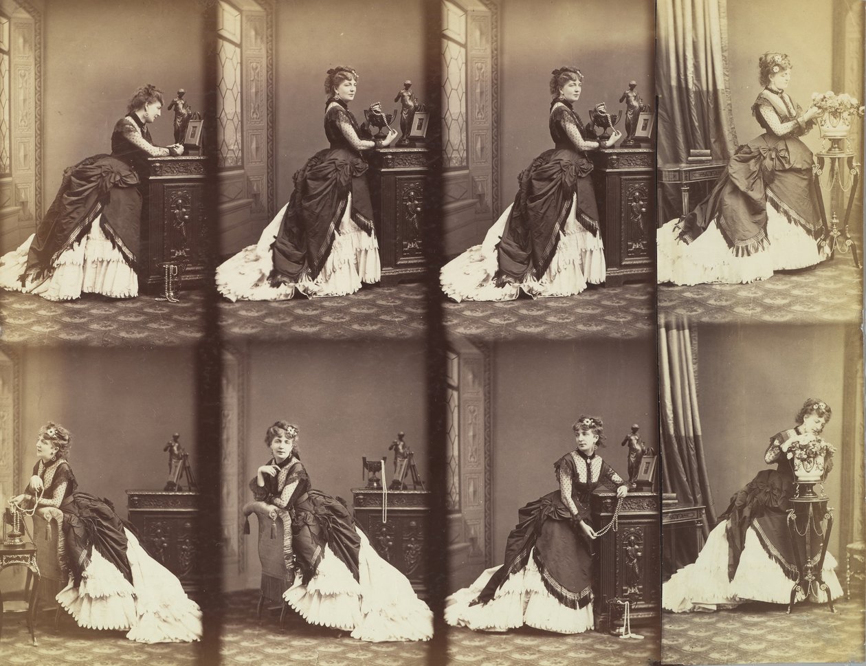 Rosalie Léon, 1866 door Andre Adolphe Eugene Disderi
