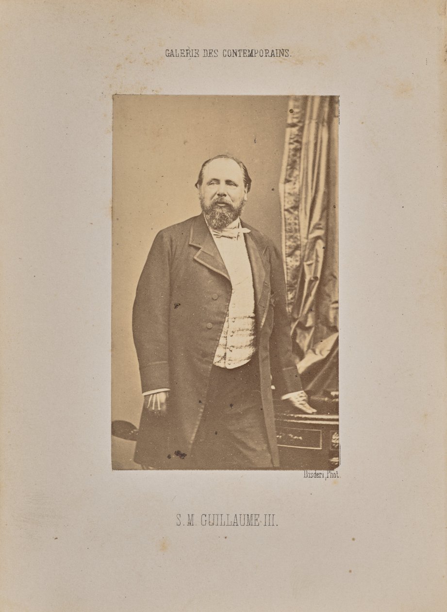 Zijne Majesteit Willem III door Andre Adolphe Eugene Disderi