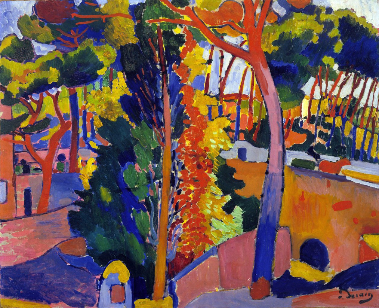 Brug over de Riou door Andre Derain