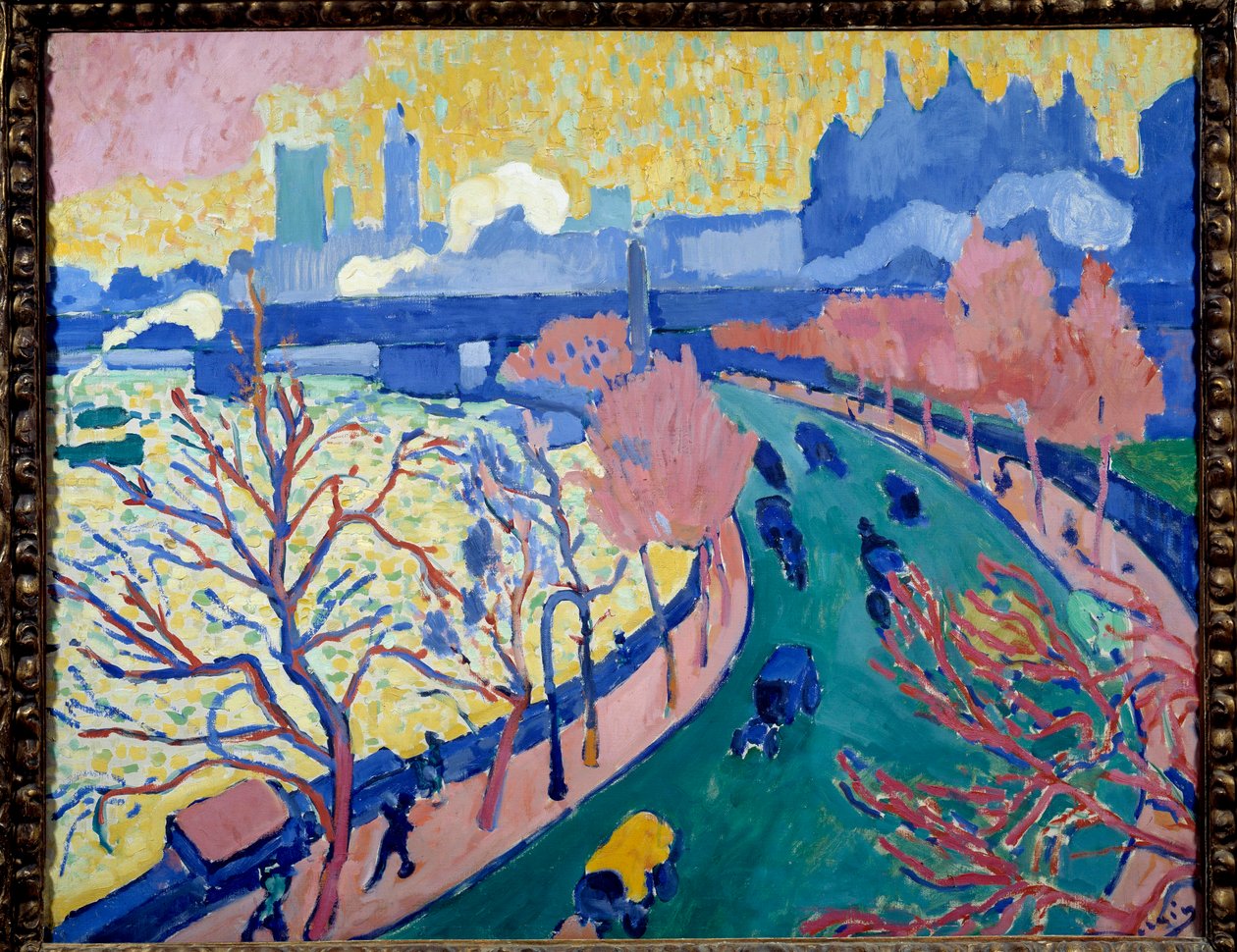 Charing Cross Bridge, Londen door Andre Derain