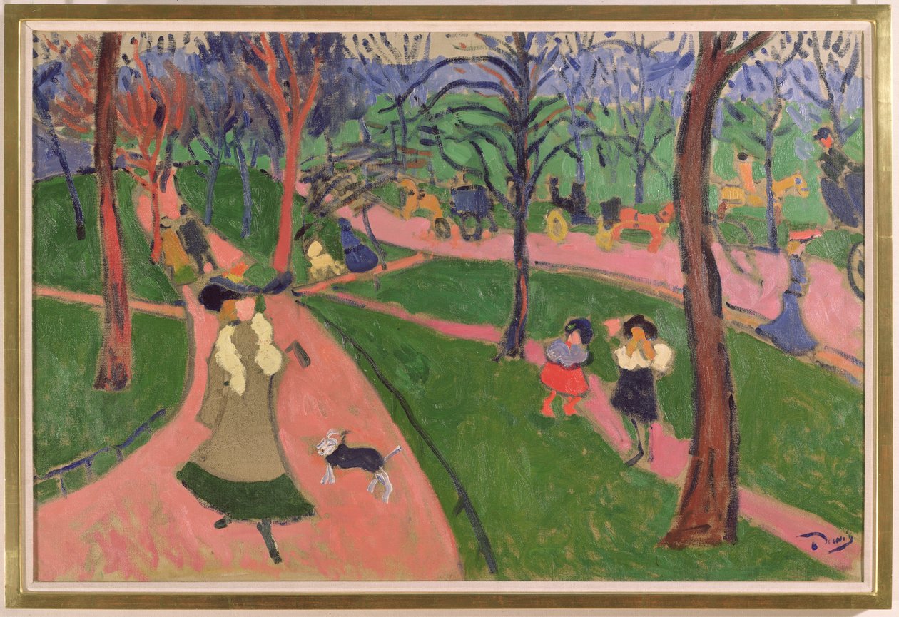 Hyde Park, ca. 1906 (olieverf op doek) door Andre Derain