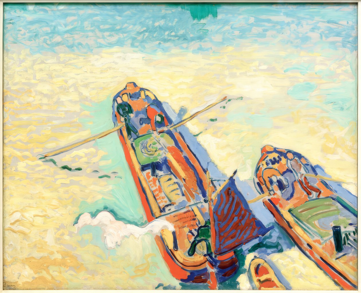 De twee duwbakken door Andre Derain