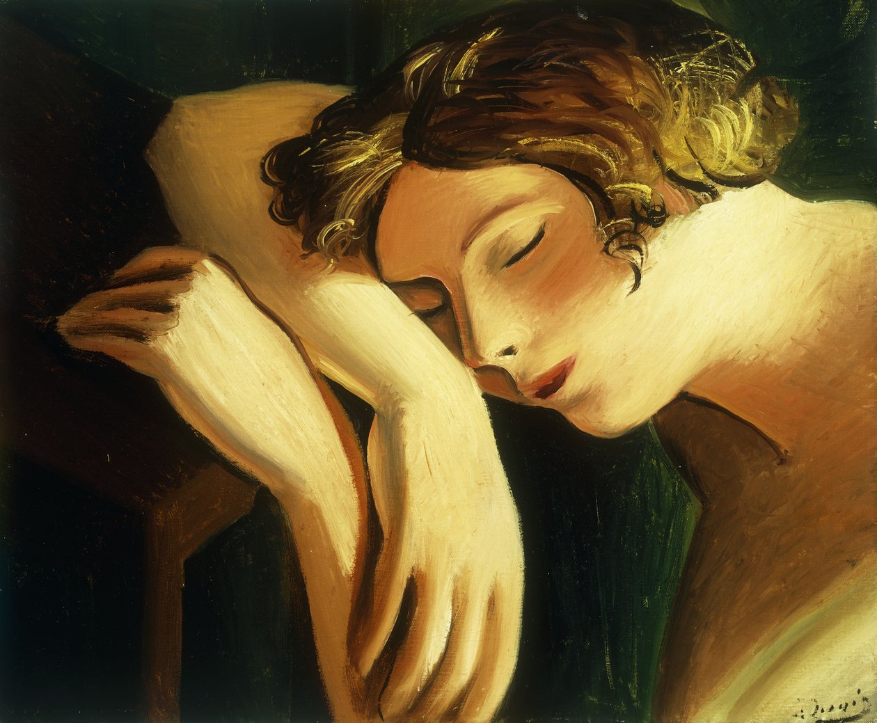 Woman Sleeping; Femme Dormee door Andre Derain