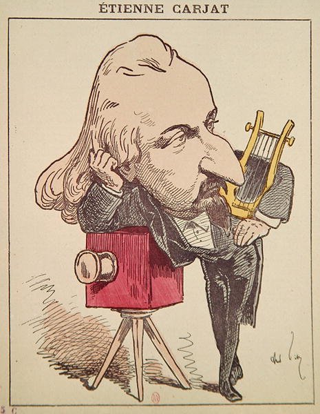 Etienne Carjat, ca. 1890 door Andre Gill