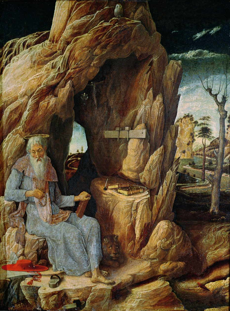Sint Hiëronymus door Andrea Mantegna