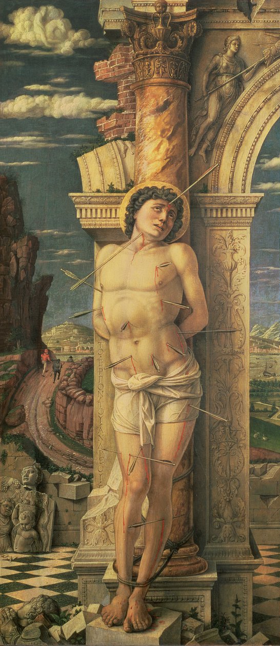 St. Sebastiaan, c.1459 door Andrea Mantegna