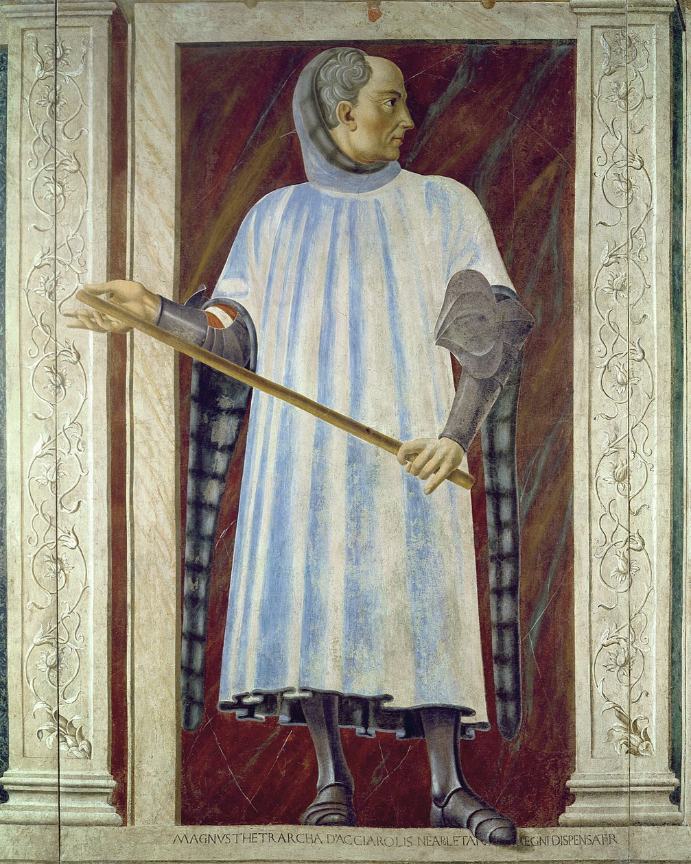 Niccolo Acciauoli (1310-65) uit de Villa Carducci serie van beroemde mannen en vrouwen, c.1450 door Andrea del Castagno