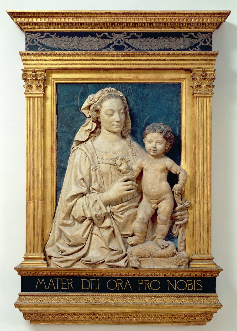 Madonna en Kind, c.1470 door Andrea del Verrocchio