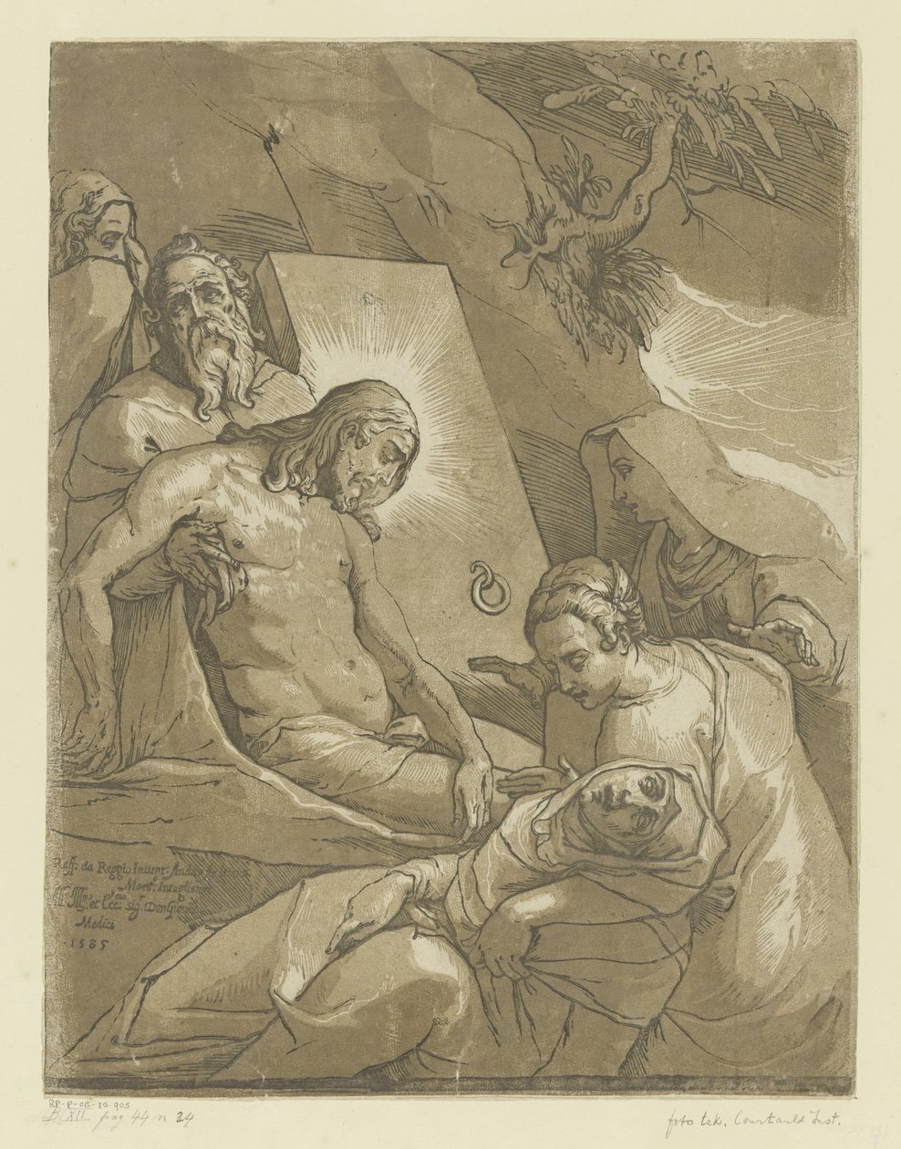 Graflegging van Christus door Andrea Andreani