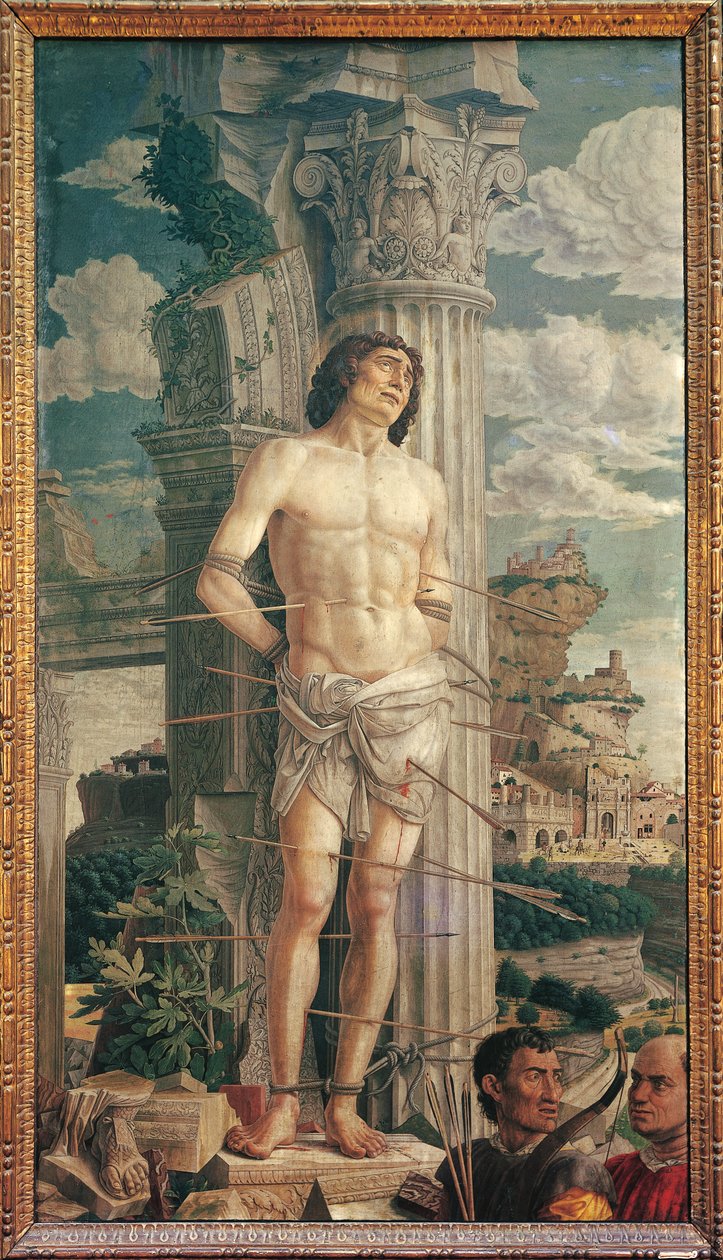 Sint Sebastiaan, ca. 1480 door Andrea Mantegna