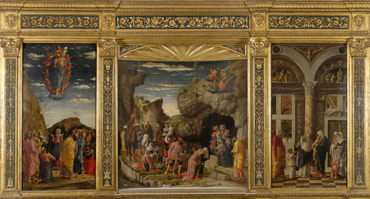 Trittico degli Uffizi Uffizi Drieluik, ca. 1463-1464 door Andrea Mantegna