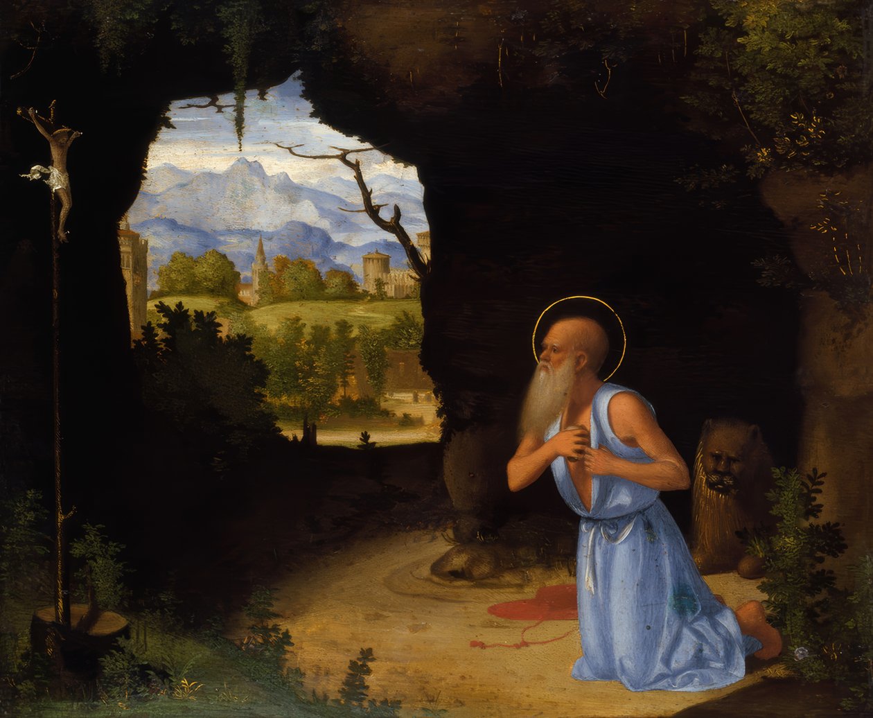 De Heilige Hiëronymus door Andrea Previtali