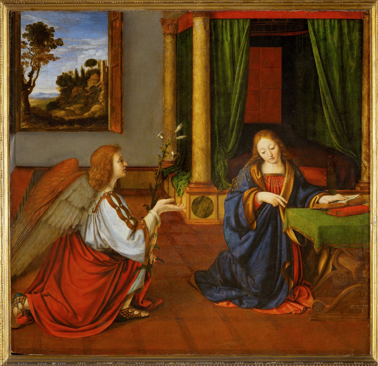 De Aankondiging1506 ... door Andrea Solario