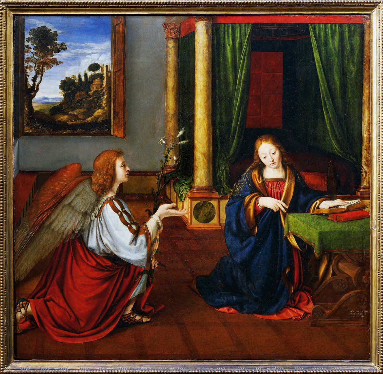 De Aankondiging door Andrea Solario