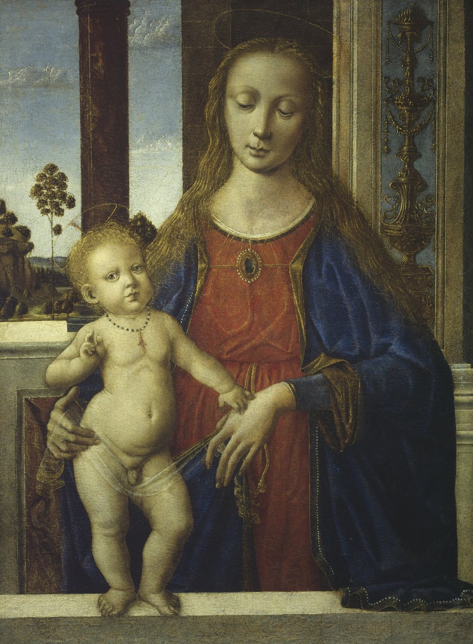 Maagd en Kind, c.1475-80 door Andrea del Verrocchio