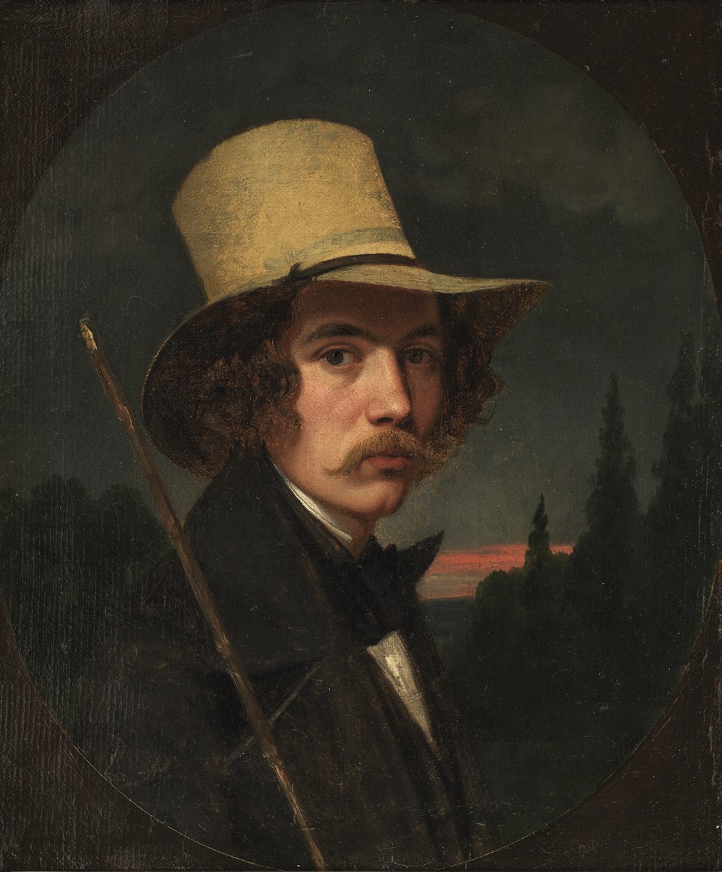 Zelfportret door Andreas Herman Hunæus