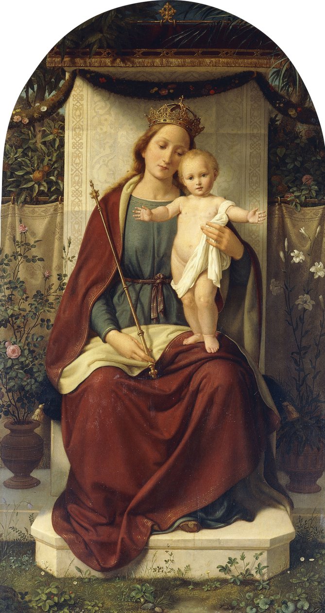 Madonna en kind door Andreas Johann Jacob Müller