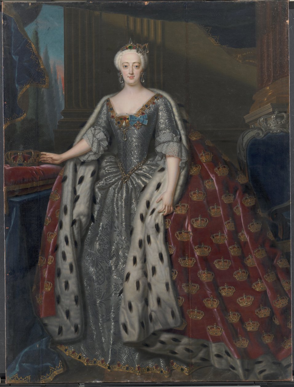 Sophie Magdalene, koningin van Christian VI door Andreas Møller