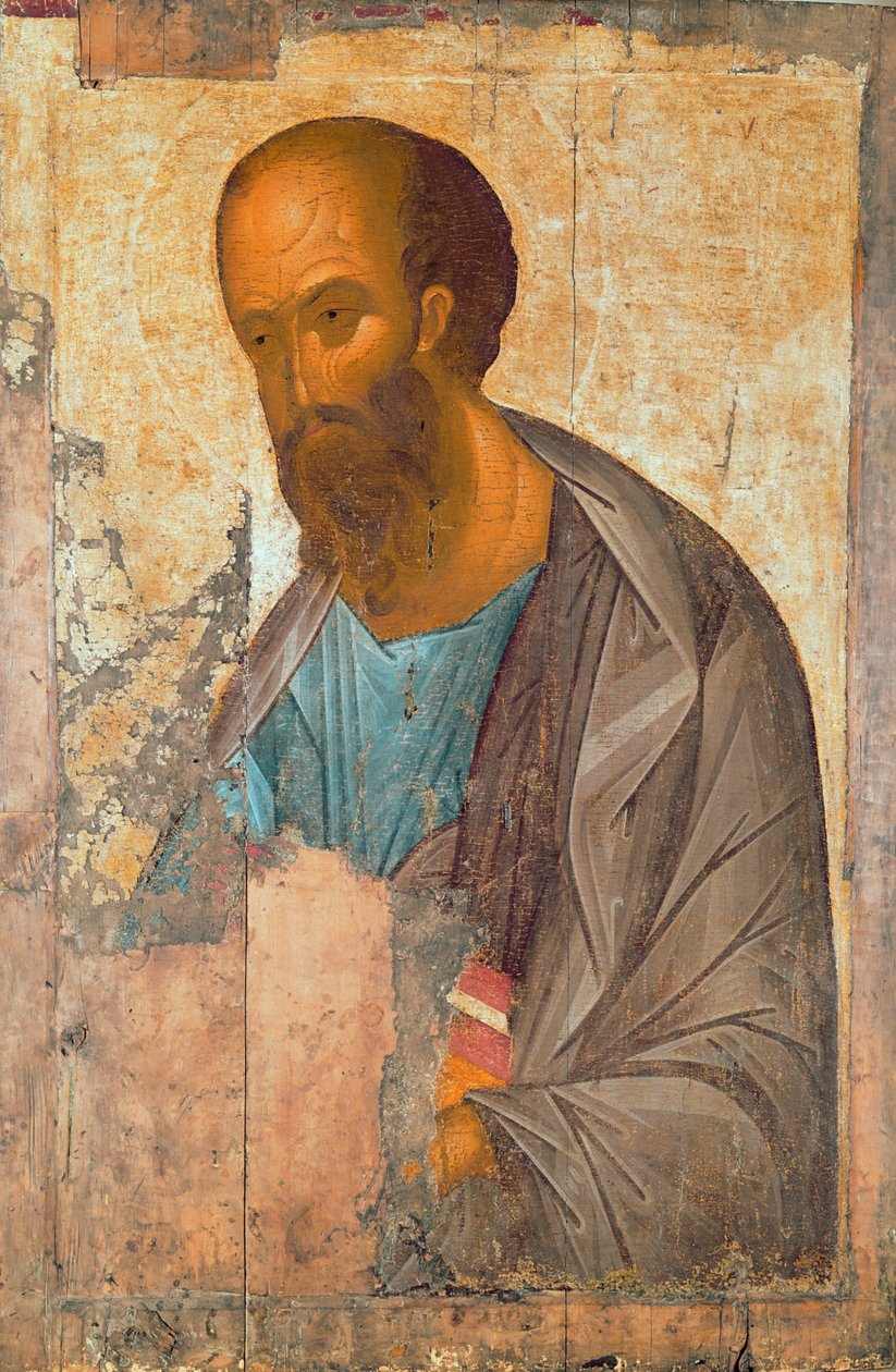 Sint Paulus, 1407 door Andrei Rublev