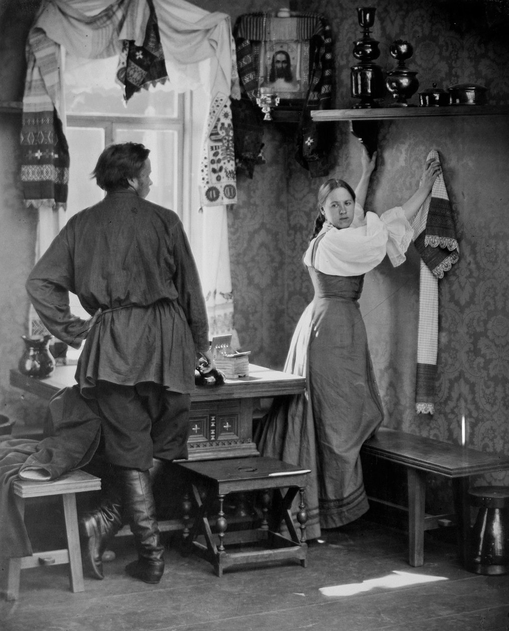 Russische compositie door Andrei Osipovich Karelin