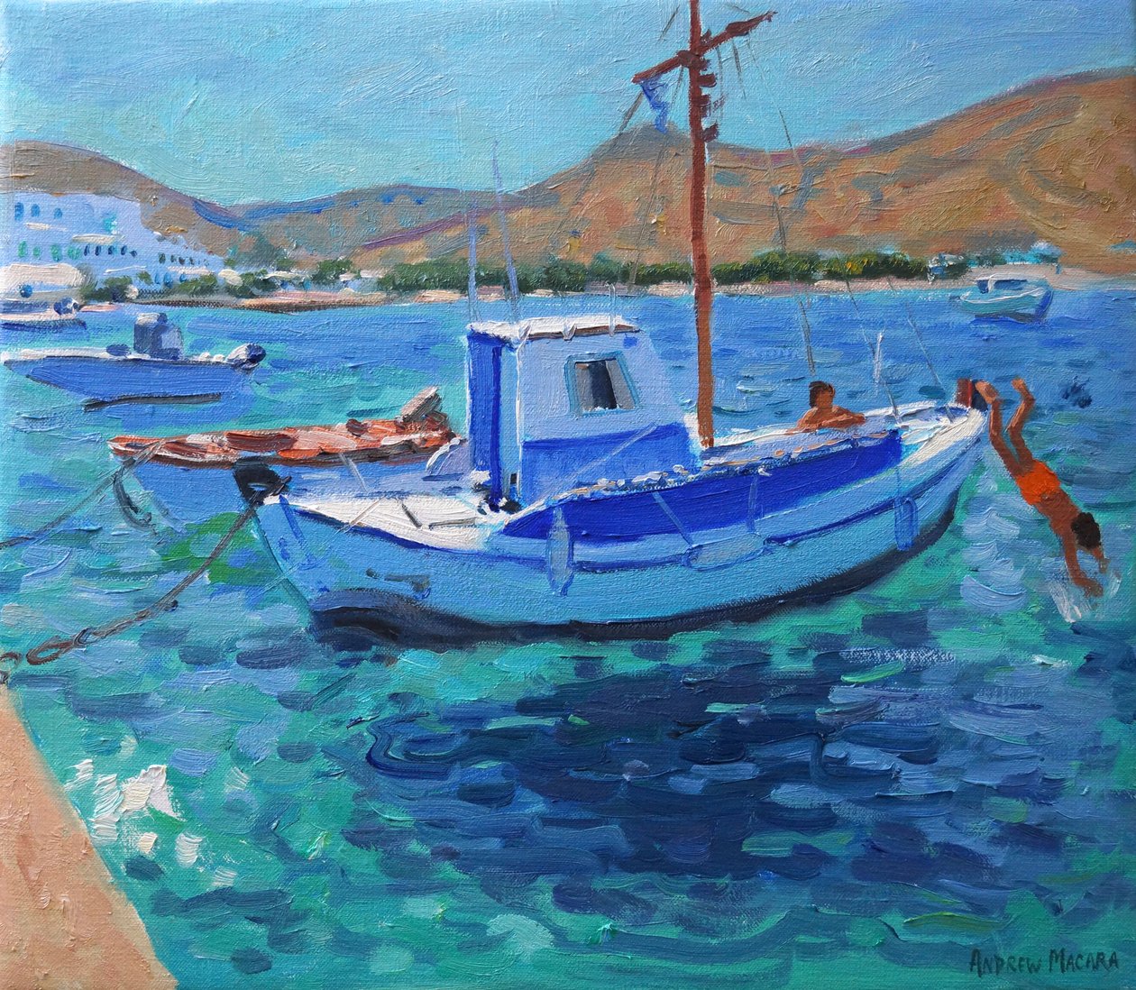 Vissersboten door Andrew Macara