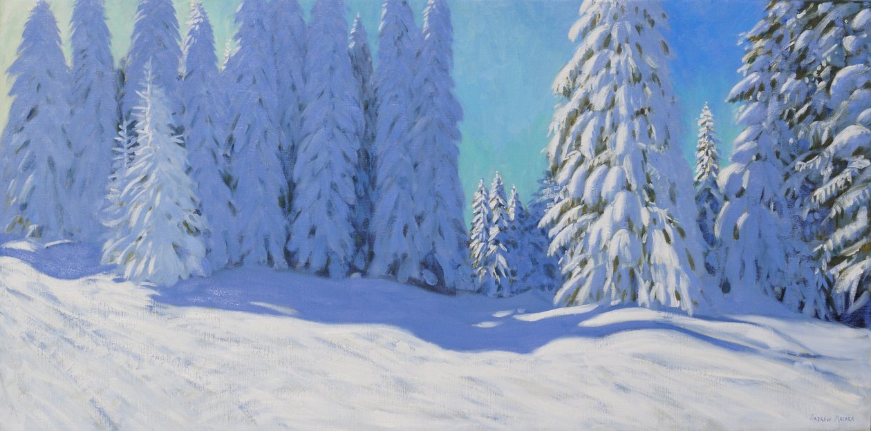 Verse sneeuw, Morzine, Frankrijk, 2015 door Andrew Macara