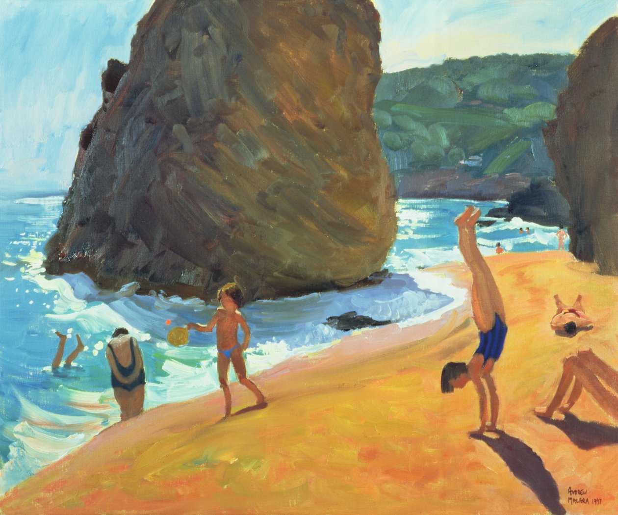 Ochtend, Platja dos Rosais, Costa Brava, 1997 door Andrew Macara