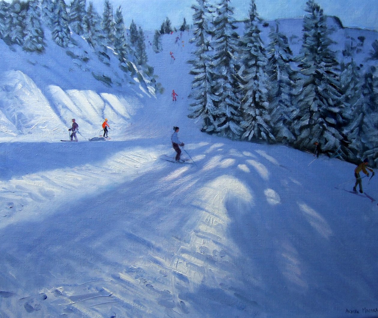 Morzine, skipiste door Andrew Macara