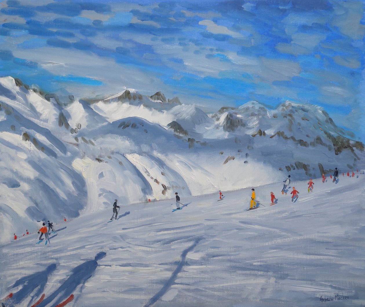 Bergtoppen, Tignes, 2009 door Andrew Macara