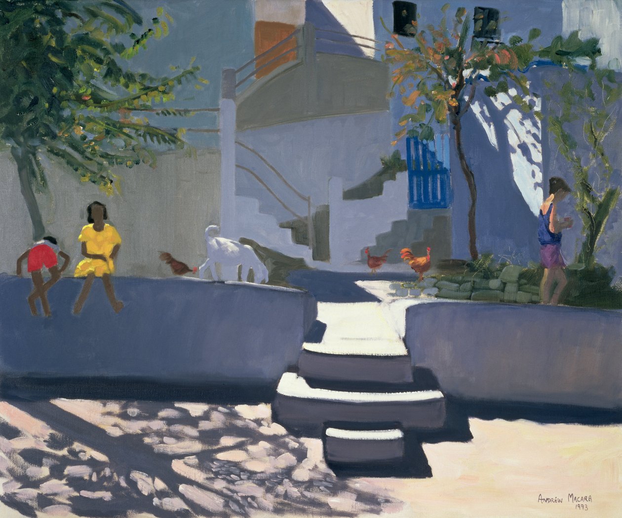 De gele jurk, Kos, 1993 door Andrew Macara