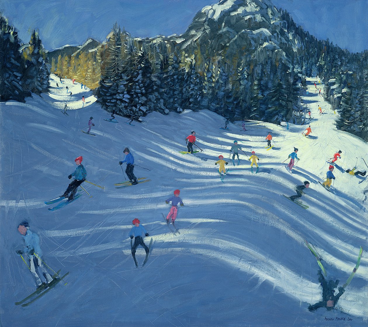 Twee skibanen door Andrew Macara