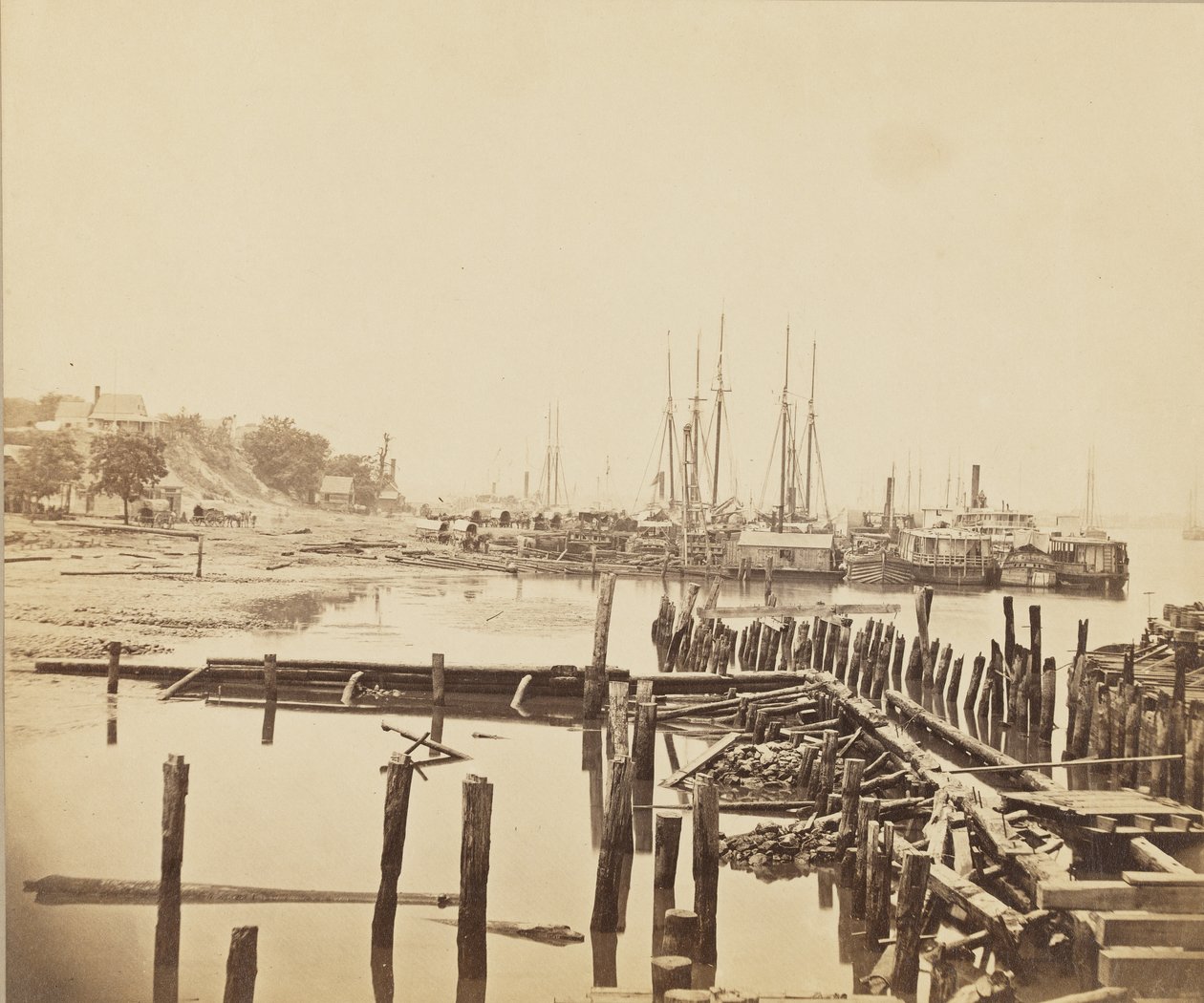 City Point, Virginia, c.1861-1865 door Andrew Joseph Russell