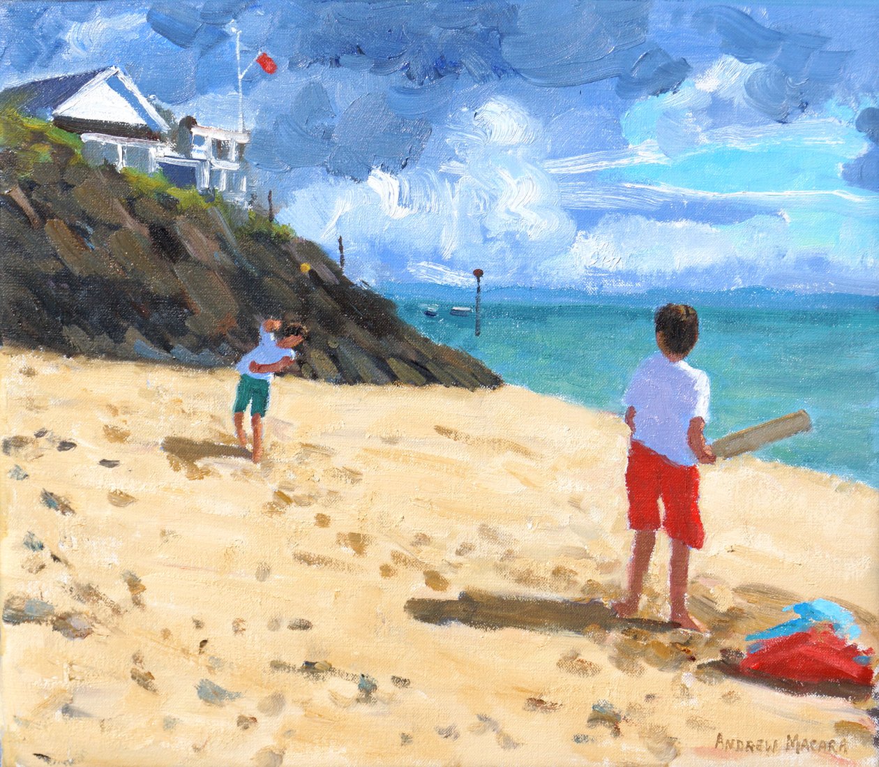 Bowlen en Slaan, Abersoch, 2015 door Andrew Macara