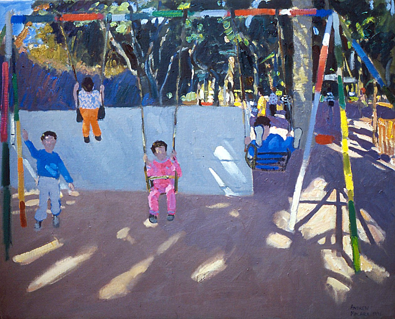 Kinderen Schommelen, 1996 door Andrew Macara