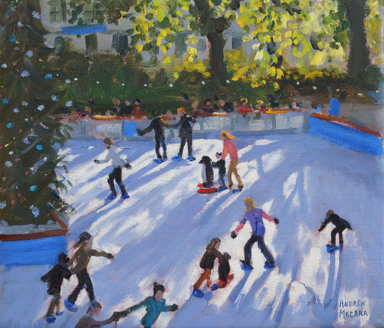 Schaatsen, Natuurhistorisch Museum, 2014 door Andrew Macara