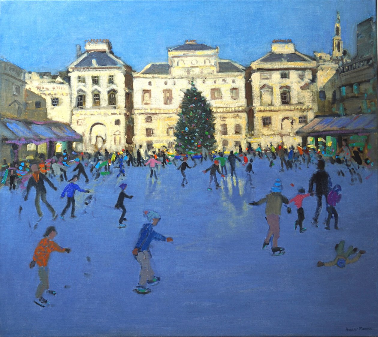 Schaatsers, Somerset House, 2012 door Andrew Macara