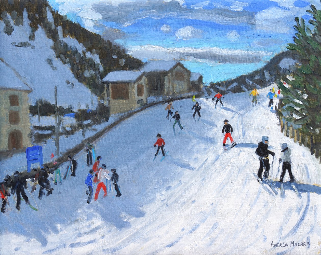 Skiën naar Selva Val Gardena, 2016 door Andrew Macara