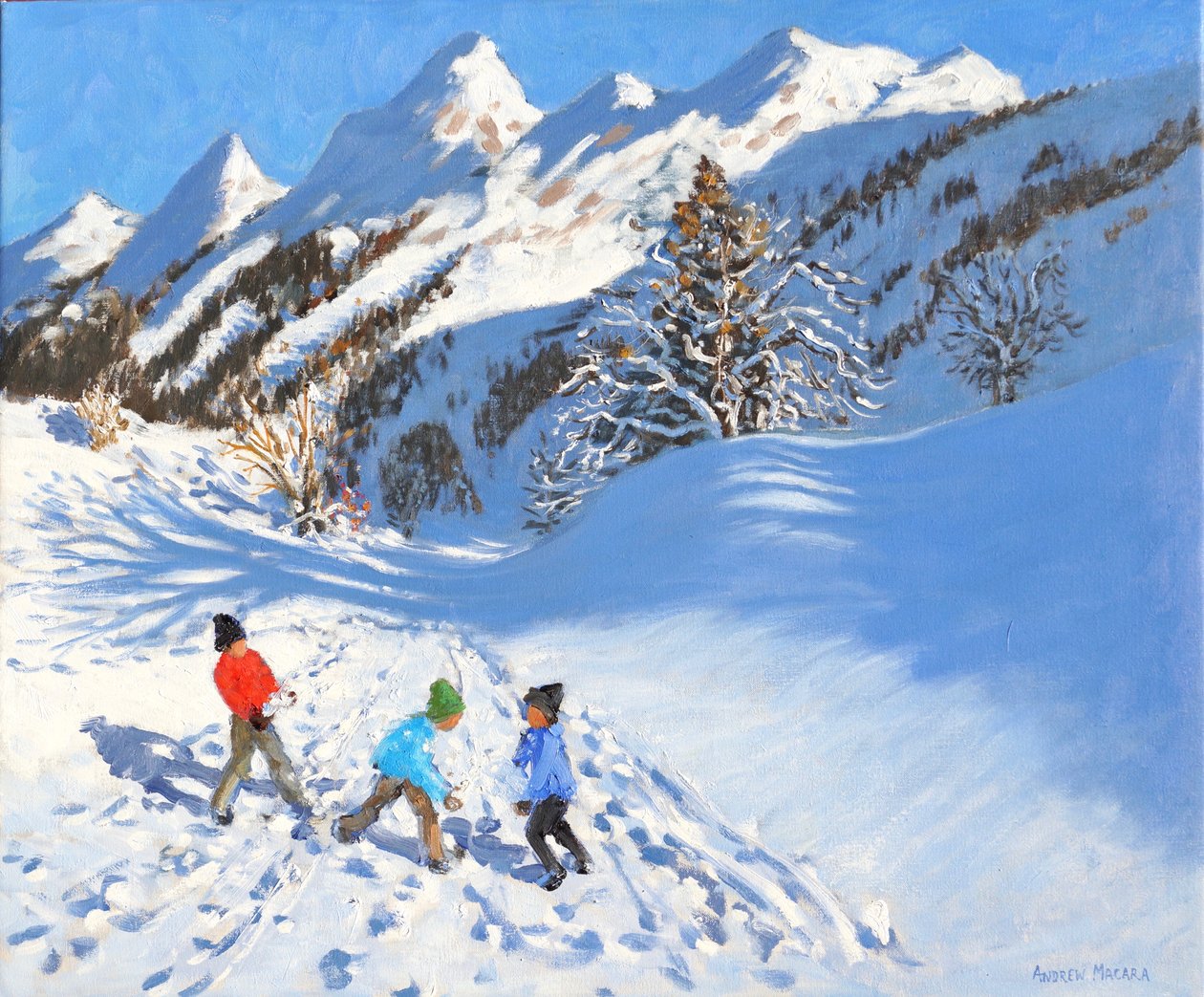 Sneeuwballen, La Clusaz, Frankrijk door Andrew Macara