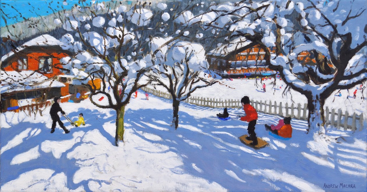 De boomgaard, Morzine, Frankrijk, 2015-2018 door Andrew Macara