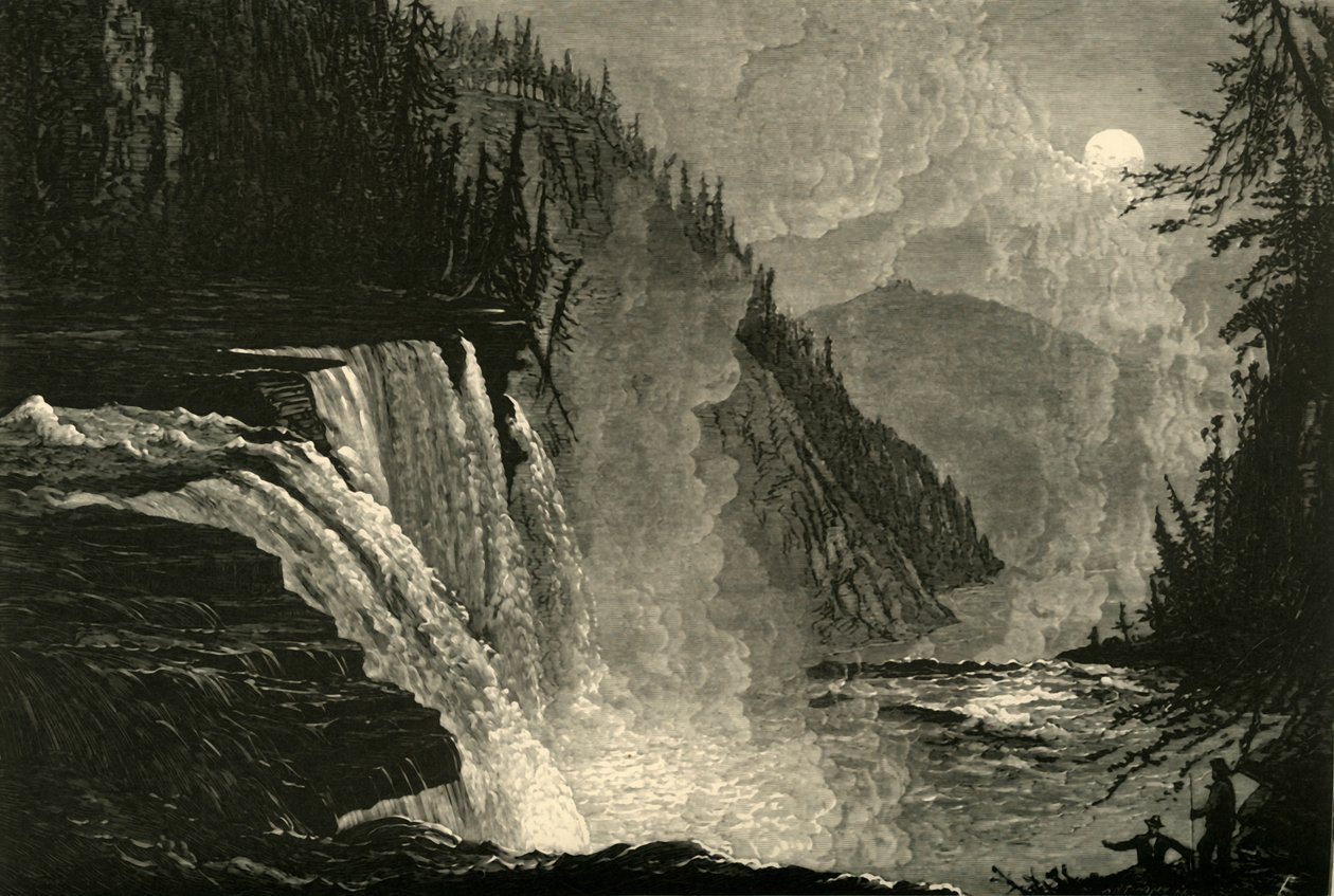 Hoge Watervallen, 1872 door Andrew Varick Stout Anthony