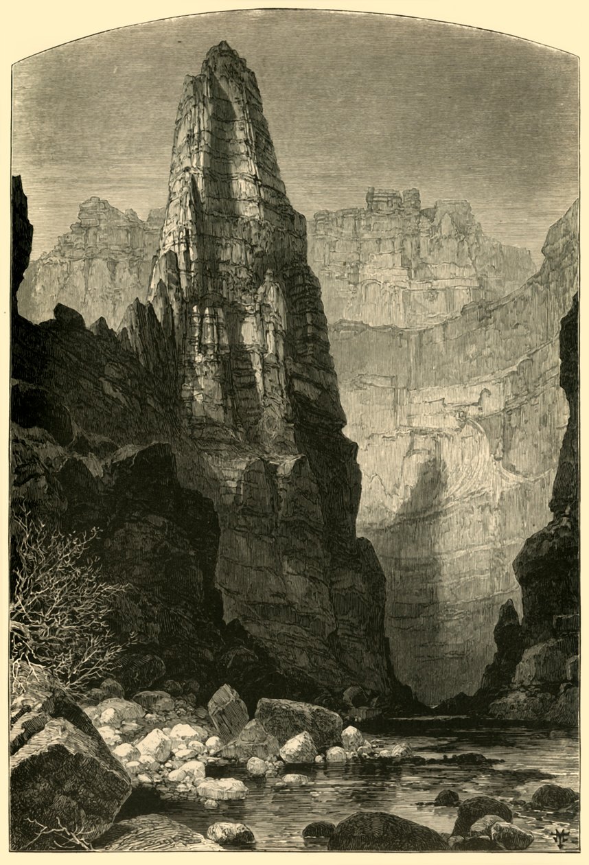 Kanab Canyon, 1874 door Andrew Varick Stout Anthony