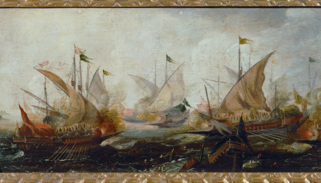 Zeeslag door Andries van Eertvelt