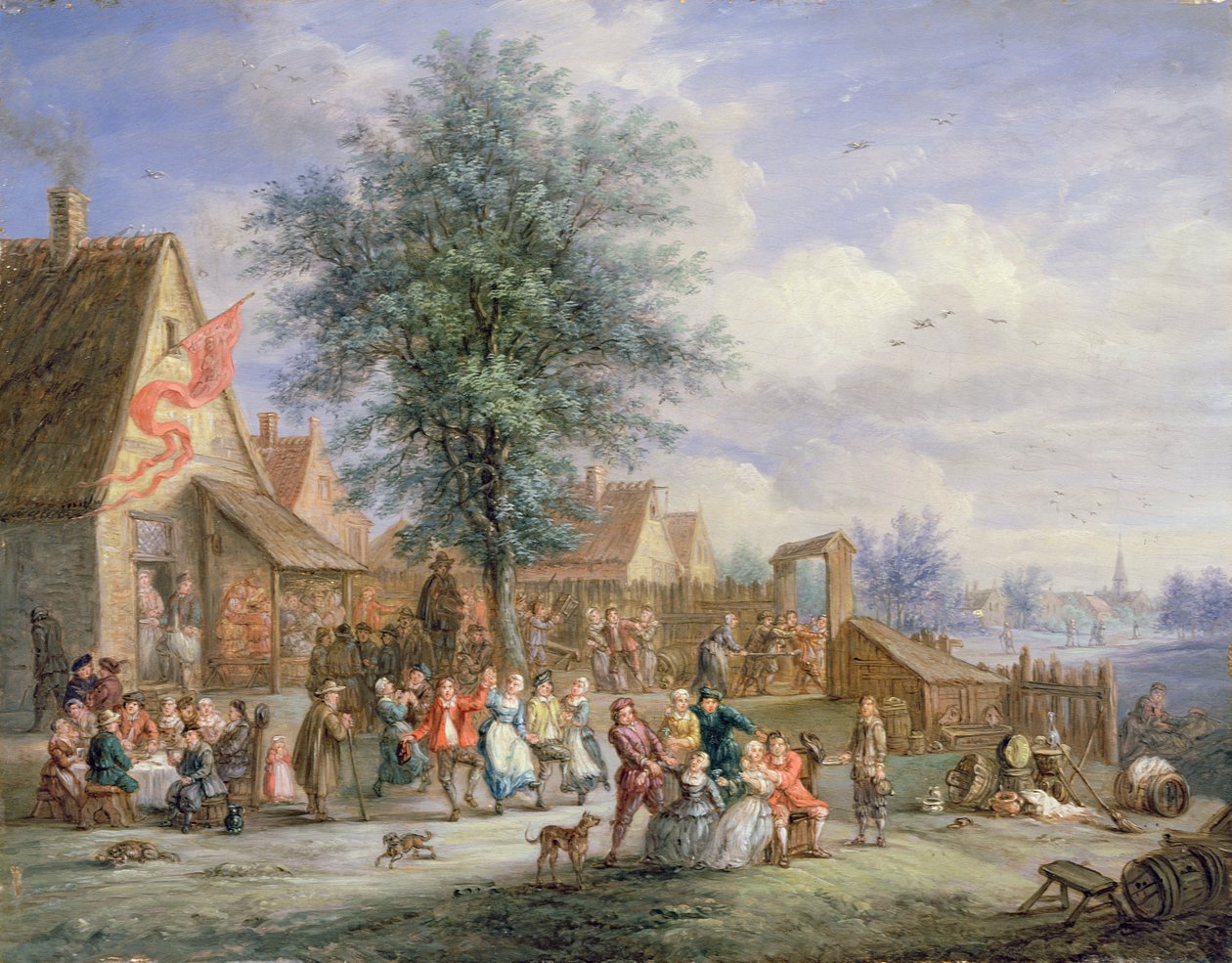 Een Kermis op Sint-Jorisdag door Angel Alexio Michaut